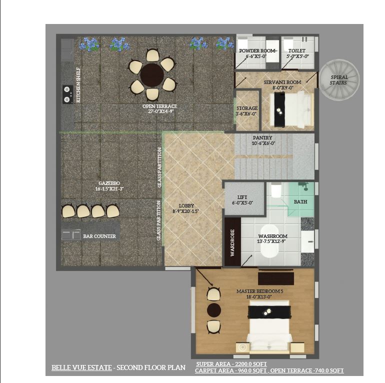 5 BHK Villa - Second Floor