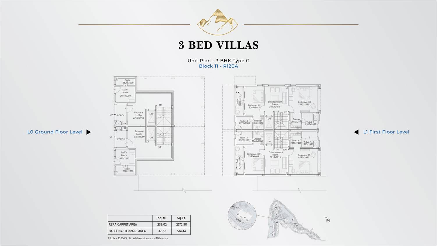 3 BHK Villa - Type G