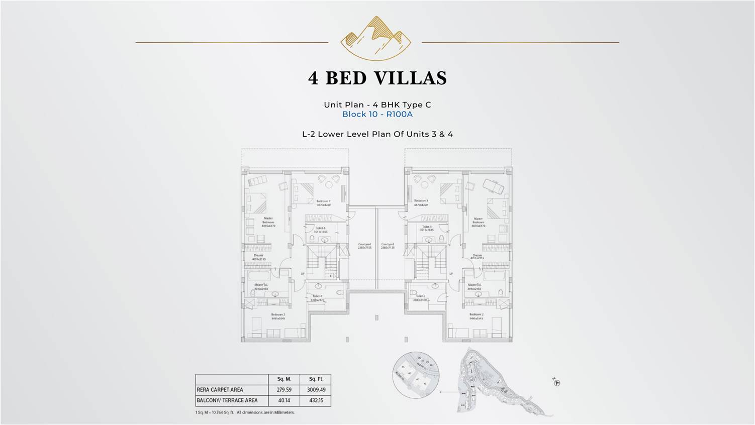 4 BHK Villa - L(-2)